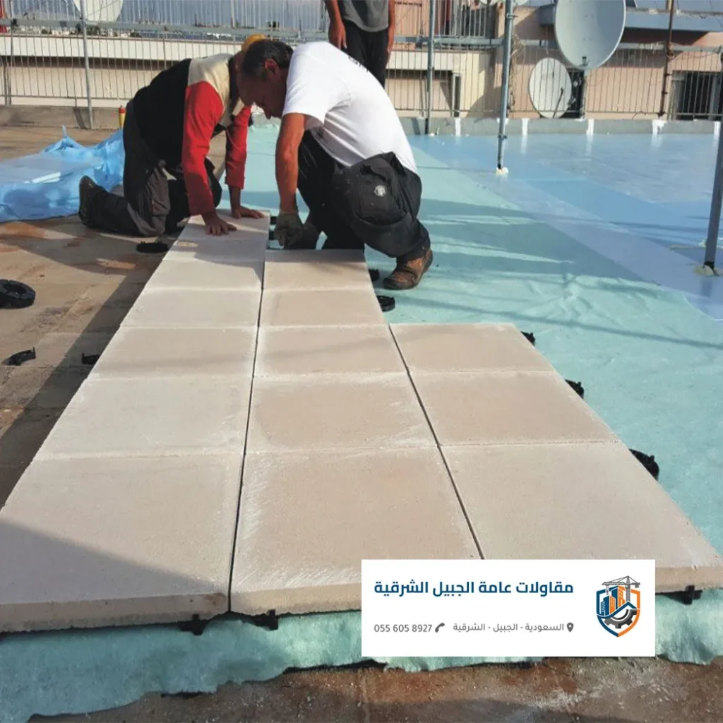 عوازل الجبيل / تركيب عوازل الجبيل
